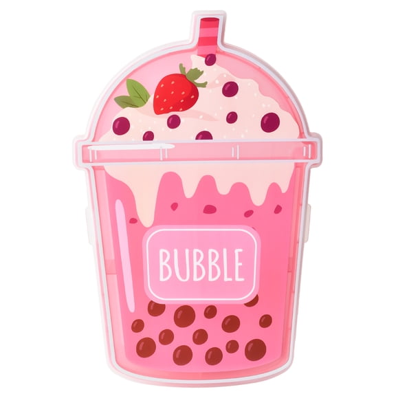 Cook with Color Boba Snack Box with Lid, Figural Food Storage Container