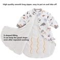 thumbnail image 3 of Saco de dormir de invierno para bebé con mangas largas acolchadas extraíbles, saco de dormir para bebé, pijama para niños pequeños durante todo el año, 3 of 5