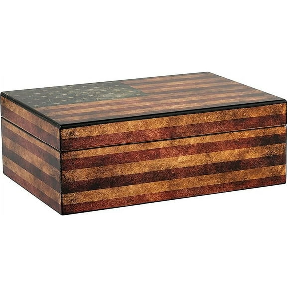 Humidor Supreme Old Glory Humidor (25-50 Capacity)