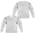 thumbnail image 1 of Sesame Street - Bw Pattern (Front/Back Print) - Regular Fit Long Sleeve Shirt - XXX-Large, 1 of 2