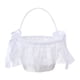 thumbnail image 1 of Cesta para , Cesta de Flores para Niña, Cesta con Detalles de Encaje, 1 of 9