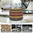 thumbnail image 6 of Yayeee Ashtray with Lid for Cigarette Smokeless Stainless Steel Home Ash Holder, Brown Geometric, 6 of 7