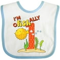 thumbnail image 3 of Inktastic I'm O-fish-ally One- Cute Puffer Fish First Birthday Boys or Girls Baby Bib, 3 of 4
