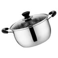 NUOLUX Stainless Steel Saucepan Kitchen Largecapacity Cooking Pot Heat