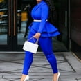 thumbnail image 3 of QIUYI Formal Pantsuits for Women Evening Party Wedding Guest 2 Piece Outfits Sets Work Office Casual Dressy Pant Suits, 3 of 6