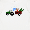 thumbnail image 4 of Inktastic Plaid Christmas Tractor with Cute Reindeer Boys or Girls Baby T-Shirt, 4 of 5
