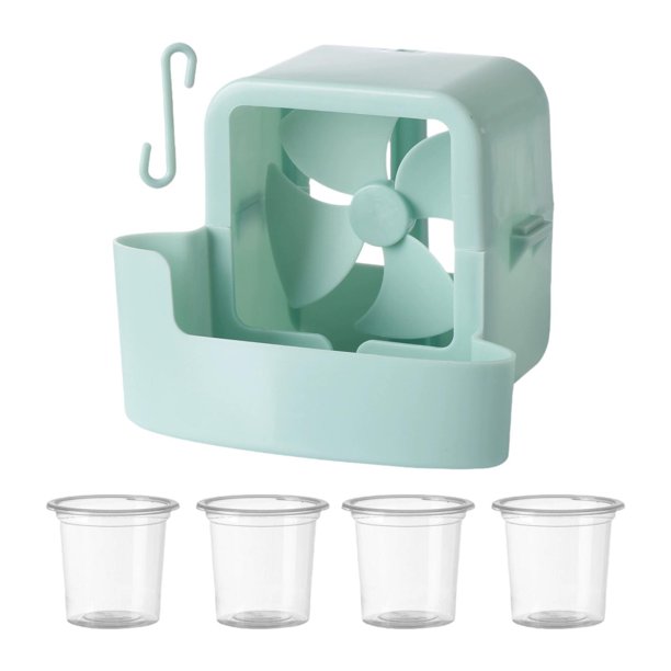 Ventilador de hielo portátil de enfriamiento para el hogar, refrigeración de verano, ventilador agitador, enfriamiento rápido Azul
