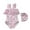 #3, variant on Toddler Girls Ruffled Swimsuits One-Piece Cartoon Bathing Suits Summer Dot Beach Swimwear Princess Beachwear with Swim Cap,1-7T