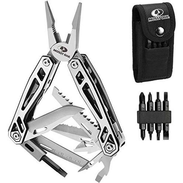 MOSSY OAK Multitool, 21in1 Stainless Steel Multi Tool Pocket Knife