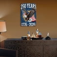 thumbnail image 5 of Patriotic 250 Years 1776-2026 Metal Tin Sign with Flying Eagle and American Flag Wall Decor Plaque for Home Office Bar, 8x12 Inch, 5 of 6