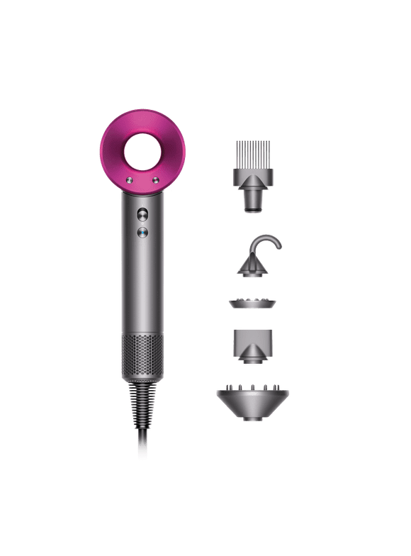 Restored Premium Dyson Supersonic Hair Dryer | Iron/Fuchsia (Refurbished)