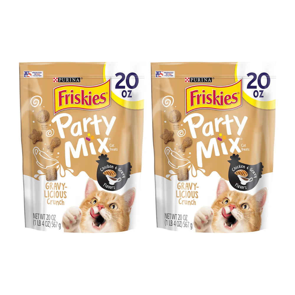 Friskies Party Mix Cat Treats, GravyLicious Crunch with Chicken