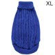 thumbnail image 1 of Greeniant Suéter de punto para mascotas Ropa de interior y exterior para mascotas de fibra acrílica de mantenimiento cálido de invierno Ropa para mascotas Azul oscuro SG Greeniant PT000146-07, 1 of 6