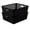 Black, variant on Simplify Slide 2 Stack It 2 Pack Plastic Storage Tote Baskets in White