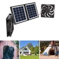 thumbnail image 1 of Exhaust Ventilation Cooling Fan, Solar Powered Attic Ventilator Exhaust Fan for Outdoor Pet House Utility Room, 1 of 7