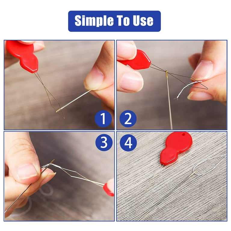 Simple Wire Loop Threaders for Hand Sewing Machine Embroidery Floss Cr —  Richword