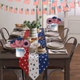 thumbnail image 4 of SLYNSHome Chemin de Table Patriotique Décorations du 4 Juillet, Chemin de Table Rouge Blanc Bleu pour la Fête de l'Indépendance pour Table de Salle à Manger de Fête Intérieure Extérieure, 4 of 7