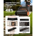 thumbnail image 5 of Push Lawn Sweeper, 26 in Leaf & Grass Collector with 7 cu. ft. Hopper Bag, Adjustable Brush Height & Spinning Brushes, Heavy Duty Yard Sweeper with Rubber Wheels for Leaves Grass Cleanup, 5 of 6