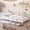 White, variant on Twin Floor Bed with Guardrail and Wood Slats, Solid Wood Grounded Bed Frame with Fence for Kids, No Box Spring Needed, Gray