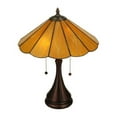 thumbnail image 3 of Meyda 138208 20.25 in. Panel Honey Amber Table Lamp, Ha, 3 of 4