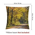 thumbnail image 4 of nygtbtfer Throw Pillow Cover Scenery Road Autumn Trees Artistic Art Print pilllowcase 22x22in, 4 of 7