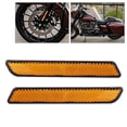 thumbnail image 1 of Loewten 2 Pcs Plastic Motorcycle Brake Stop Signal Marker Light Reflectors Accessory Yellow,Marker Reflectors,Brake Stop Reflector, 1 of 8