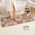 thumbnail image 4 of Pioneer Flower Floral Print Pattern Bathroom Rugs Mat, Non Slip Microfiber Bathroom Rug with Rubber Backing, Soft Mats for Bathroom Floor Tub Shower, 24"x60", 4 of 5