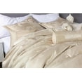thumbnail image 4 of Chezmoi Collection Royal Luxury Jacquard Floral Comforter Set, California King, Champagne, 7-Piece, 4 of 9
