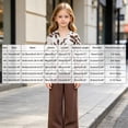 thumbnail image 5 of KPOPLK Toddler Baby Girl Clothes Fall Winter Outfits 1T 2T 3T 4T Ruffle Sleeve Crew Neck Sweatshirts Flare Pants Set 12Months-4 Year Size 11-12 Years, 5 of 9