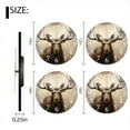 thumbnail image 2 of Decorative Round Wall Clocks Non-Ticking Silent Battery Operated Clocks with Photo for Bedroom,Living Room-Majestic Moose With Large Antlers Stands In Front Of Forest(14inch), 2 of 4