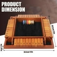 thumbnail image 4 of Juego de dados Shut The Box Toidgy para 4 jugadores con tablero de madera, 4 of 7