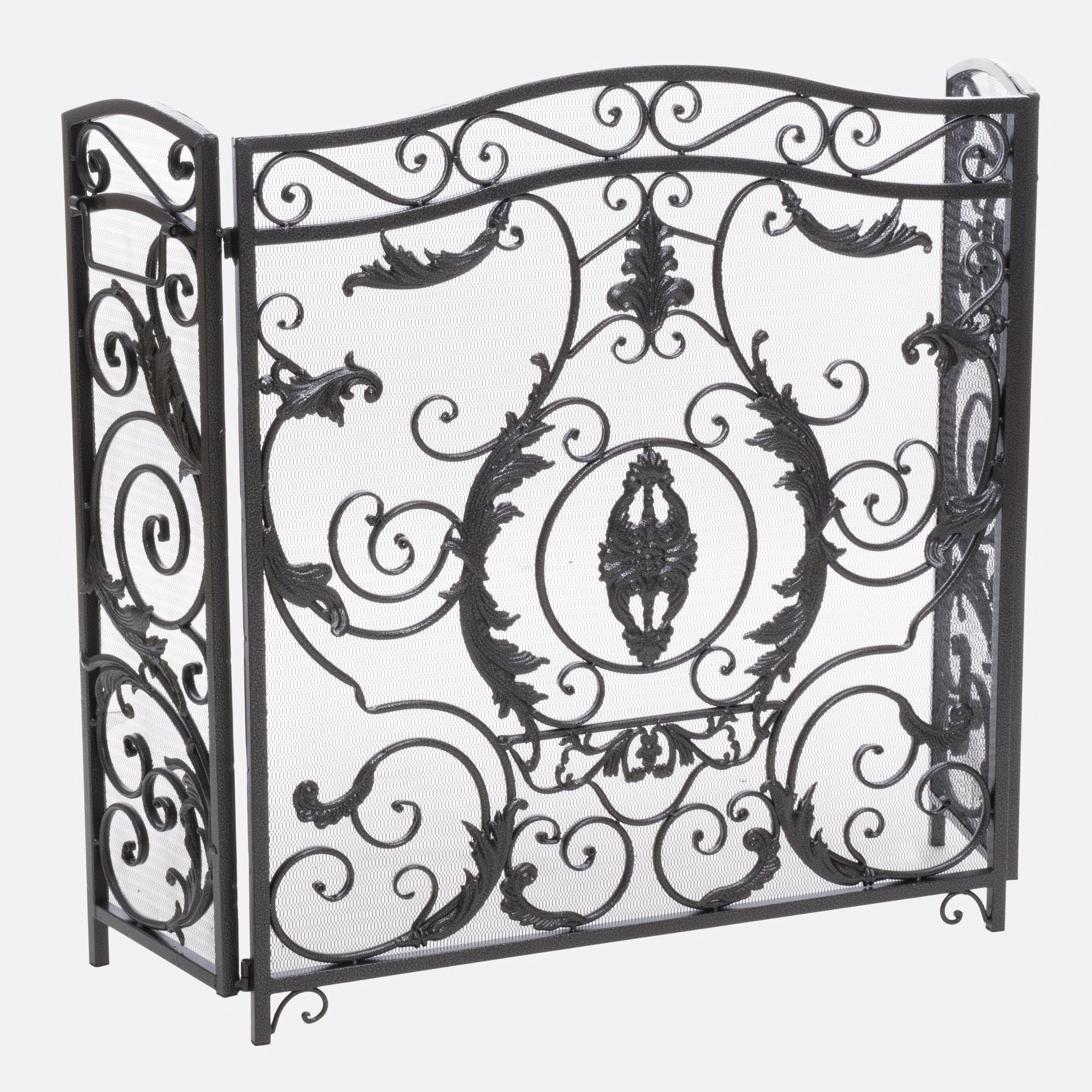Noble House Waterbury Fireplace Screen,Silver