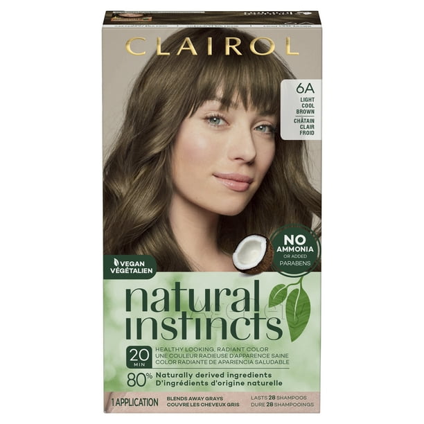 Clairol Natural Instincts DemiPermanent Hair Color Crème 6a Light Cool