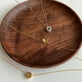 thumbnail image 6 of 100% 925 Sterling Silver Color High Carbon Diamonds 18K Gold Plated Circle Pendant Necklace Fine Jewelry, 6 of 8