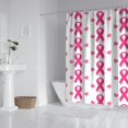 thumbnail image 2 of Pink Breast Cancer Shower Curtain 72"x84" ,Bathroom Decorative Shower Curtains Set with 12 Hooks,Modern Waterproof Washable Shower Curtain, 2 of 6