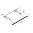 thumbnail image 3 of Palram - Canopia Garamond 1350 4' x 3' Polycarbonate/Galvanized Steel Awning - Gray/Clear, 3 of 8