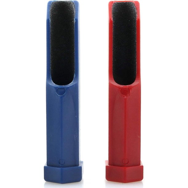 Varilla de billar roja y azul, reparador de cabeza de cuero, herramienta de reparación de cabeza de pistola, amoladora abrasiva, accesorios de billar, palo de billar, moldeador de punta de taco,