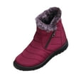 thumbnail image 2 of RuiJiao Women's Thermal Insulated Winter Snow Boots with Velvet Lining, Slip-Resistant Rubber Sole, Side Zipper and Round Toe, Casual Ankle-Length Warm Boots for Outdoor Activities, 2 of 7