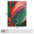 thumbnail image 4 of Chilfamy Red and Green Leaves Print Throw Blanket - All Seasons Flannel Blanket for Bed Sofa Living Room Decor - Gifts for All Occasions 40x50in, 4 of 6