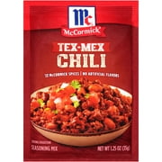 McCormick Tex-Mex Chili Seasoning Mix, 1.25 oz Envelope