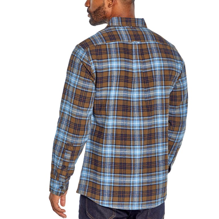 Eddie Bauer Men's Bristol Flannel Shirt - 100% Cotton Soft Plaid Long Sleeve Button-Down, Regular Fit For Casual Or Work