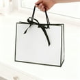 thumbnail image 4 of Unique Bargains 4 Pcs Gift Bags Solid Color Design Gift Packaging Black White, 4 of 5