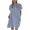 Blue independence day dresses for women, variant on Wenini Sundresses for Women Short Sleeve Plain Lapel Mini Summer Dresses Evening Party Fashion Casual Sundress Cotton Linen Button Pocket Shirt Dress Khaki XL