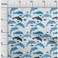 thumbnail image 2 of oneOone Polyester Spandex Blue Fabric Beach Dolphin Quilting Supplies Print Sewing Fabric By The Yard 56 Inch Wide, 2 of 4