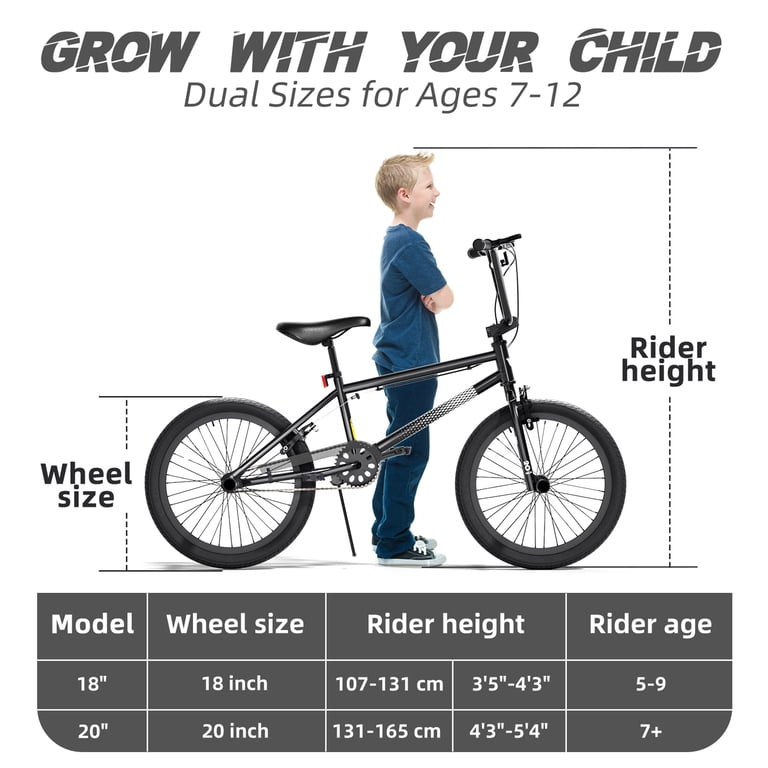 XJD Freestyle BMX Bike for Teen Beginner 8-12 Years Old Kids,20