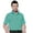 Dark Teal/White, variant on Monterey Club Men's Pinstripe Jersey Golf Polo Shirt #1660