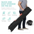 thumbnail image 4 of Best Choice Products 10x10ft Easy Setup Pop Up Canopy w/ 1-Button Setup, Wheeled Case, 4 Weight Bags - Pink/White, 4 of 10