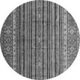 thumbnail image 1 of Ahgly Company Indoor Round Abstract Gray Modern Area Rugs, 7' Round, 1 of 4
