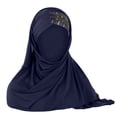 thumbnail image 2 of VJGBEGW Sequin Hijab Muslim Head Wrap Lightweight Long Adjustable Islamic Stretch Elastic Head Cover Hat for Women, 2 of 3