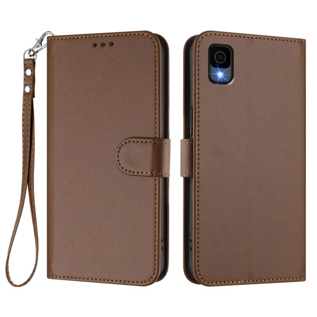 GANGXUN Wallet Case for TCL 30Z – Magnetic Closure, RFID Blocking, Wrist Strap, Wireless Charging Compatible
